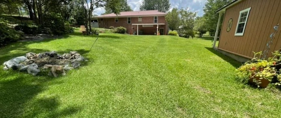 House in Columbus, GA, with neat lawn.