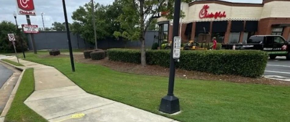 Commercial property with nice landscaping in Cataula, GA.