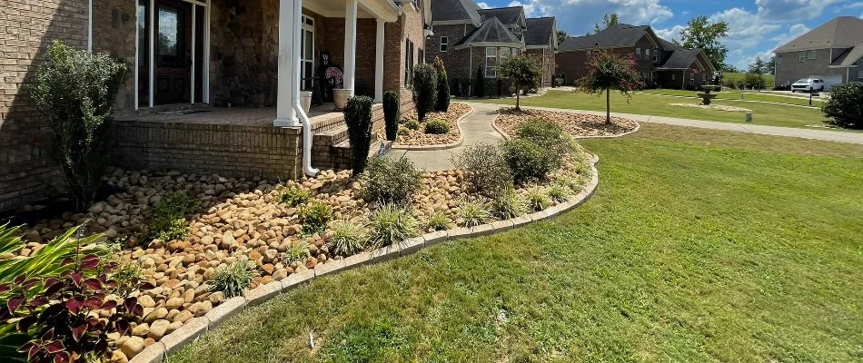 Healthy green lawn in Columbus, GA.