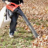 Mitchum lawn cleaning up leaves